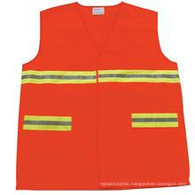 fashion High Visiblity Polyester Reflective Safety Warning Coat